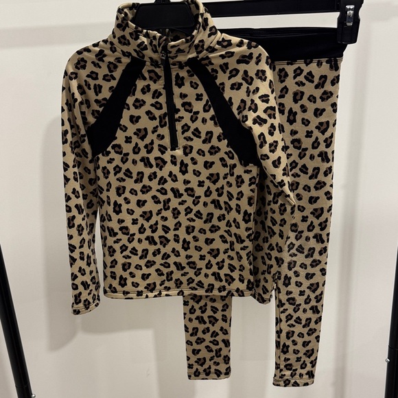 Zara Other - Zara Kids Leopard Print Matching Set - Tan and Black